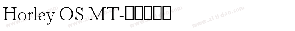 Horley OS MT字体转换